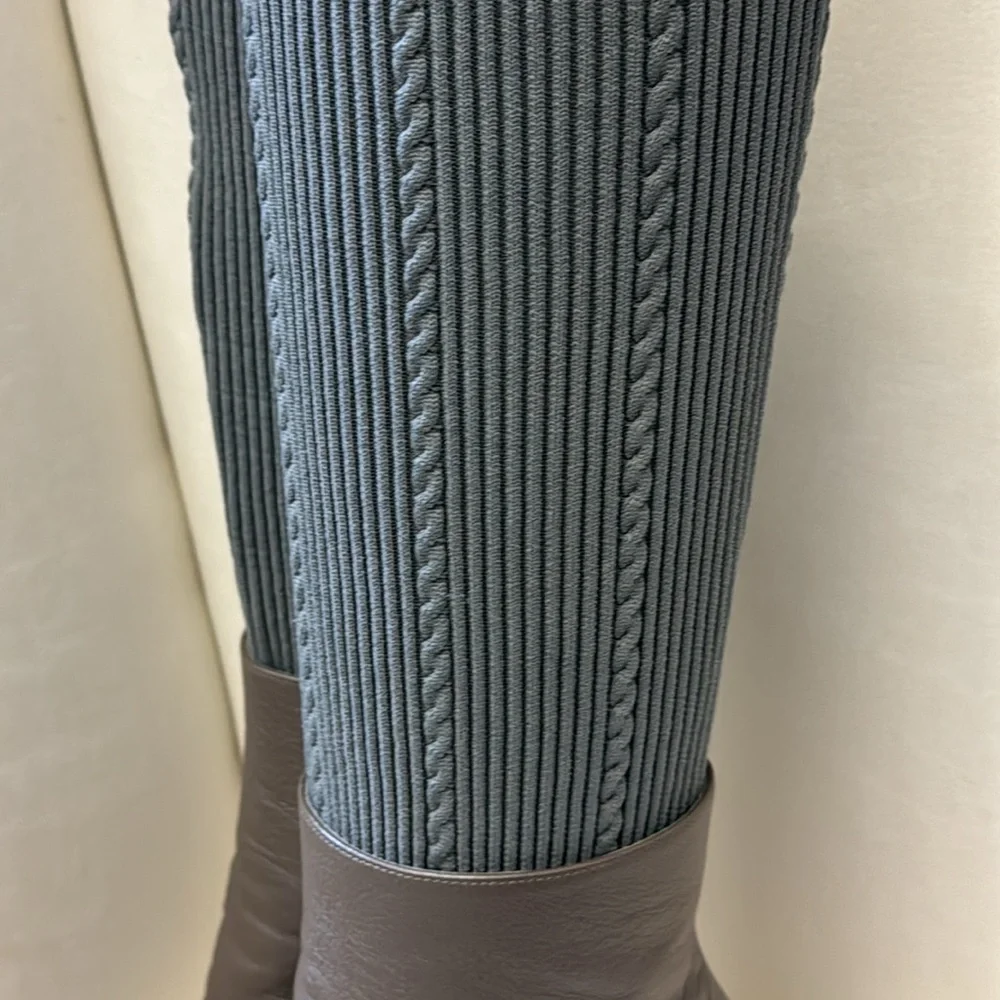 Chanel 2016 Interlocking CC Logo Sock Boots - Picture 4 of 7